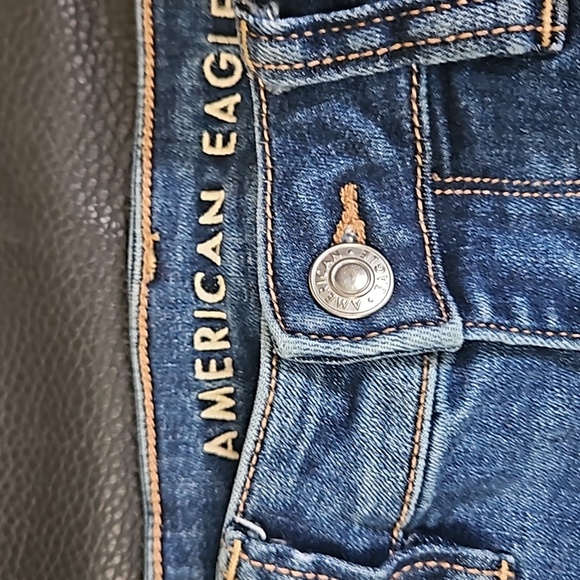 American Eagle next level stretch Distressed Jeggings size 0 short - Picture 2 of 6